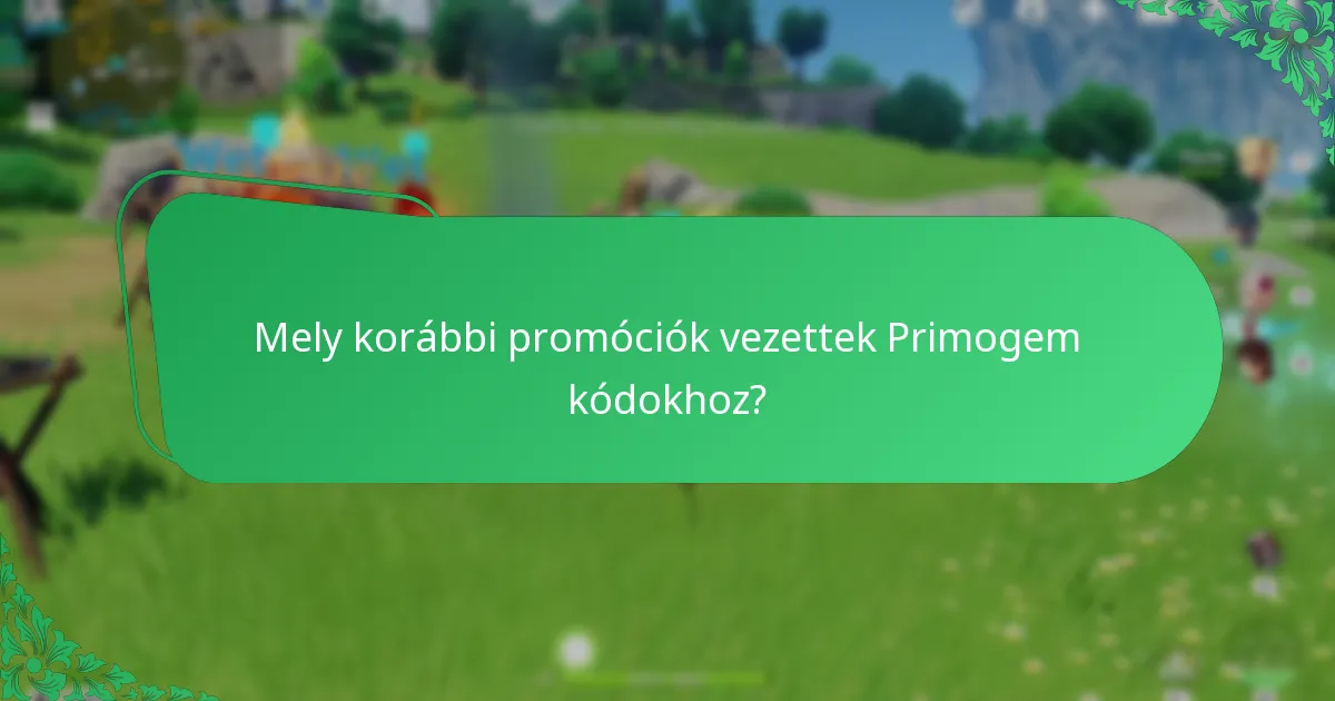 Mik a történelmi Primogem kódok?